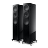 Pair of black floor-standing speakers, KEF R7 Meta Floorstanding Speakers