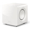 White KEF KC92 High-Performance Subwoofer